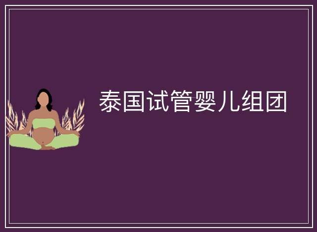 泰國試管嬰兒組團(tuán)