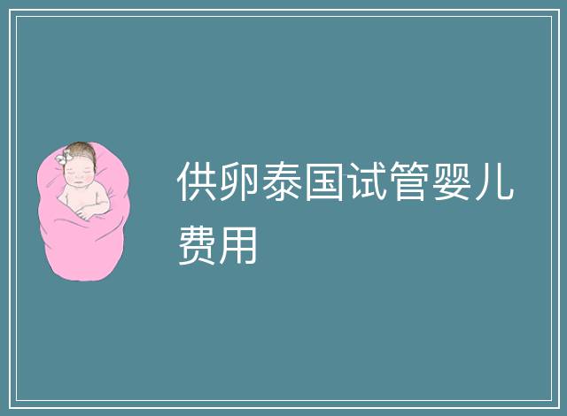 供卵泰國試管嬰兒費(fèi)用