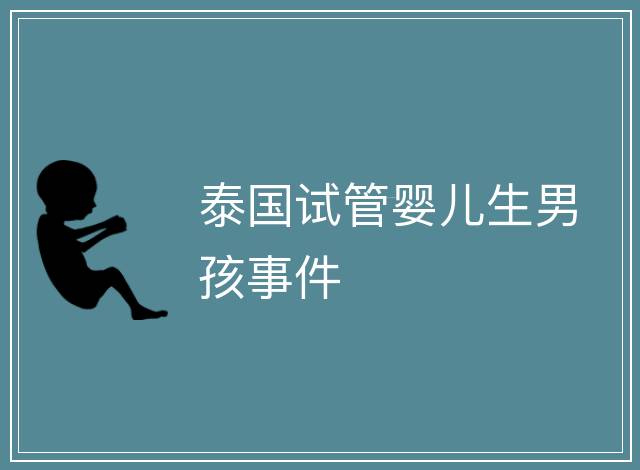 泰國試管嬰兒生男孩事件