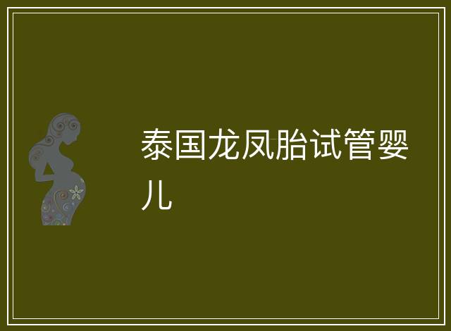 泰國龍鳳胎試管嬰兒