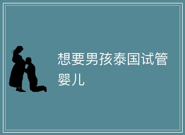 想要男孩泰國試管嬰兒
